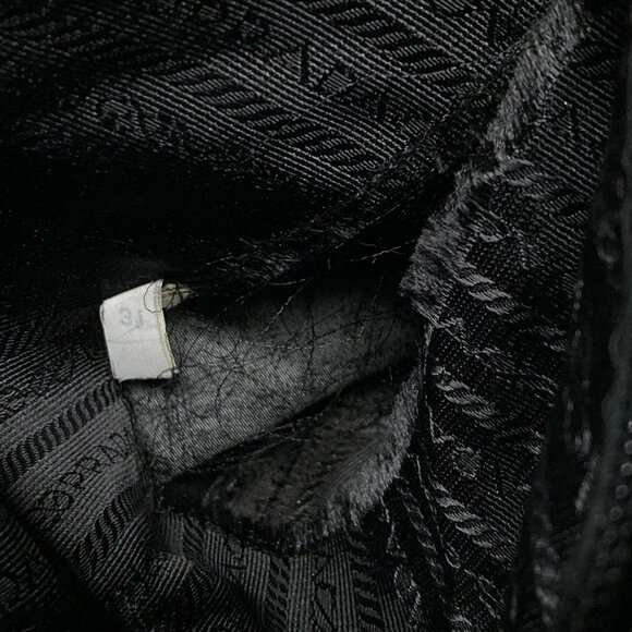 Auth PRADA - VA0563 Black Nylon Shoulder Bag - Picture 10 of 12